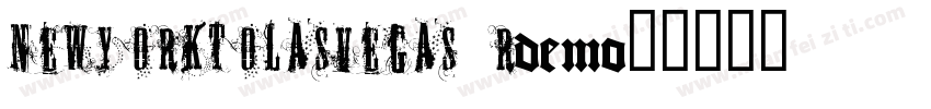 NewYorktoLasVegas R字体转换